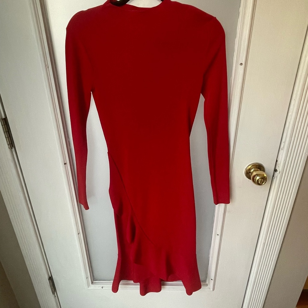 red dress